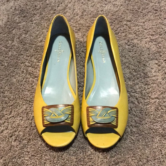 Cole Haan Shoes - COLE HAAN Women's 9.5- Yellow & Blue Leather